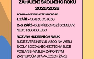 Zahájení školního roku 2025/2026