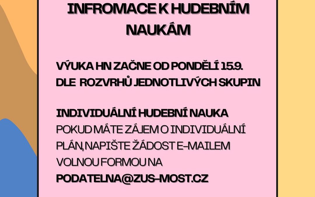 Informace k hudebním naukám